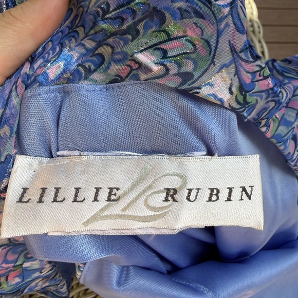 Vintage Long sleeve open light blue purple cover up cardigan blouse - Picture 14 of 16